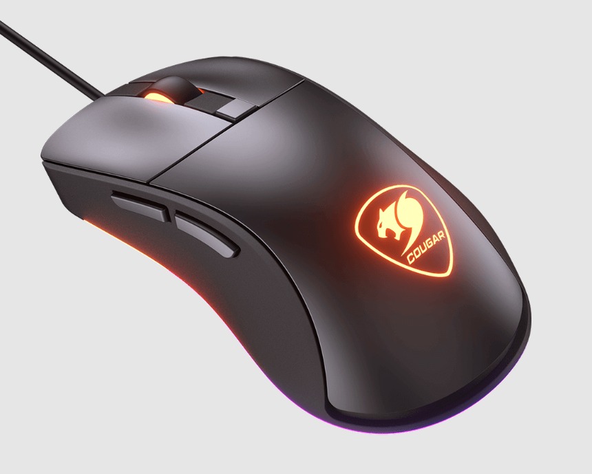 COUGAR SURPASSION ST / MOUSE GAMING RGB PIXART OPTICAL / 14 MODOS DE COLORES / 3200 DPI / ORIENTADO AL FPS / 1000HZ POLLING / CONEXION USB