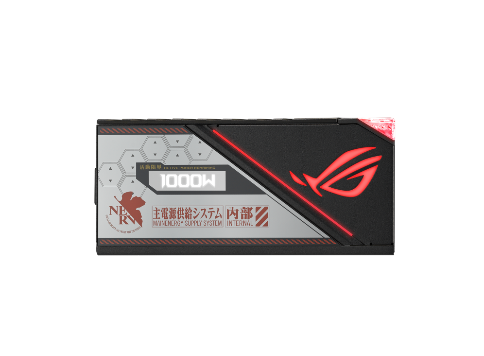 ASUS ROG THOR 1000W PLATINUM II EVA EDITION / FUENTE DE PODER DE 1000W / 80 PLUS PLATINUM CERTIFICADO LAMBDA A++ / PANEL OLED / LUCESARGB