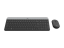 LOGITECH SLIM COMBO MK470 / TECLADO MULTIMEDIA Y RATÓN ÓPTICO INALÁMBRICOS / RECEPTOR USB / NEGRO / ESPAÑOL