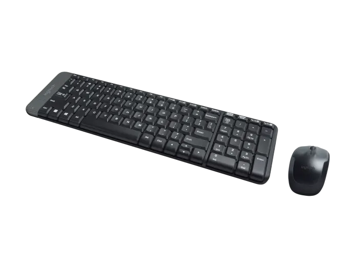 LOGITECH WIRELESS DESKTOP MK220 - COMPACTA COMBINACIÓN DE TECLADO Y RATÓN / INALÁMBRICOS / RECEPTOR USB / NEGRO / ESPAÑOL