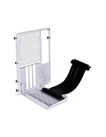 LIAN LI 011DMINI-1 (WHITE) / SOPORTE VERTICAL PARA TARJETA DE VIDEO / PCI-E 4.0 / LARGO 200MM