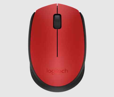 LOGITECH M170 / RATÓN ÓPTICO INALÁMBRICO / 2.4GHZ / NANO RECEPTOR USB / COLOR ROJO