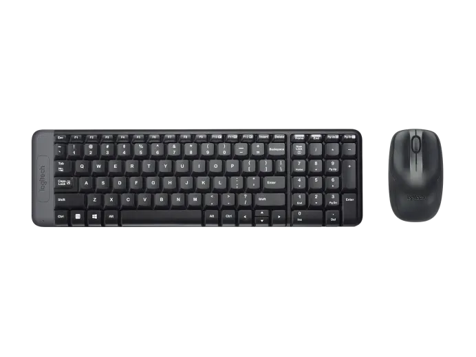 LOGITECH WIRELESS DESKTOP MK220 - COMPACTA COMBINACIÓN DE TECLADO Y RATÓN / INALÁMBRICOS / RECEPTOR USB / NEGRO / ESPAÑOL