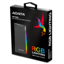 A-DATA EC700G / CAJA EXTERNA PARA M.2 DUAL SUPPORT SATA - PCI-E (NVME) / ENCLOSURE CONEXION USB 3.2 GEN 2 TIPO C / RGB LIGHTNING