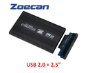 ZOECAN ZO-024L - CAJA EXTERNA (ENCLOSURE) 2.5 FACIL INSTALACION / USB 2.0 CABLE MACHO / COLOR NEGRO /