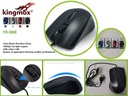 KINGMOX YR-808 - MOUSE INALAMBRICO / MINI DONGLE USB 2.0 / 2.4GHZ / COLORES VARIADOS
